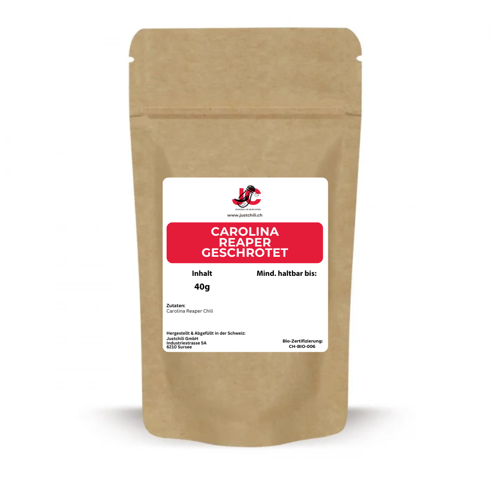 Carolina Reaper Chili - geschrotet