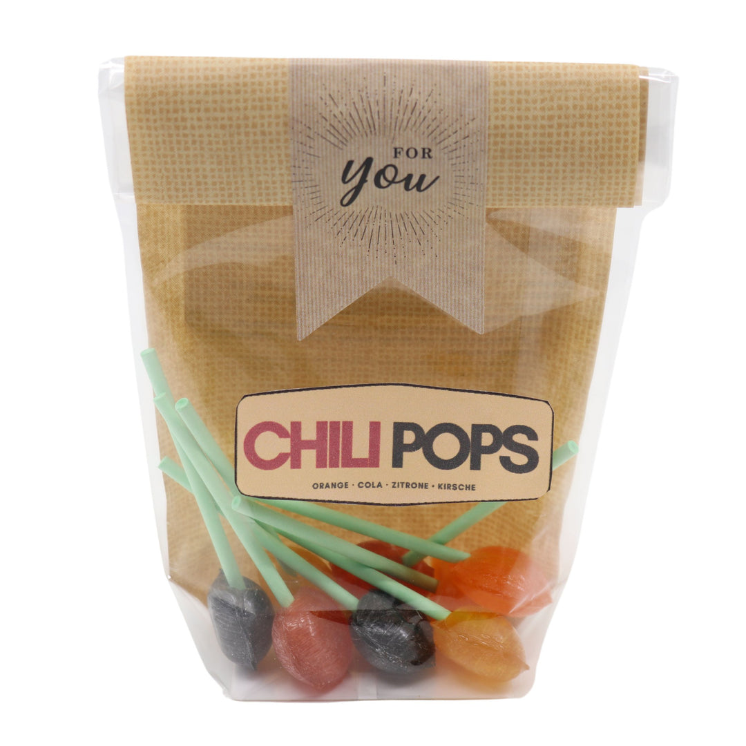 Chili Pops (scharfe Lutscher) - 4 Geschmacksrichtungen