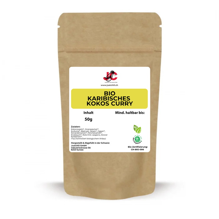 Bio Karibisches Kokos Curry Gewürzmischung
