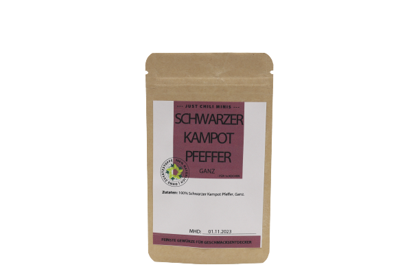 Bio Schwarzer Kampot Pfeffer