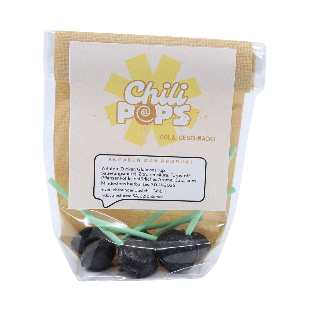 Chili Pop (scharfe Lutscher) - Cola Geschmack sehr scharf!