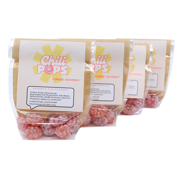 Chili Pops (scharfe Bonbons) - Himbeer Geschmack scharf!