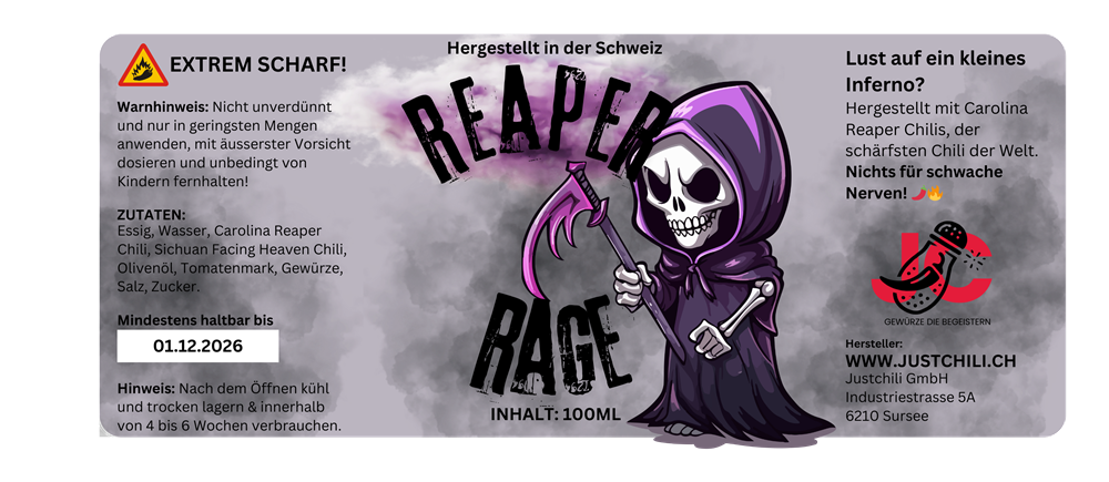 Reaper Rage - extrem scharf! - Hot Sauce