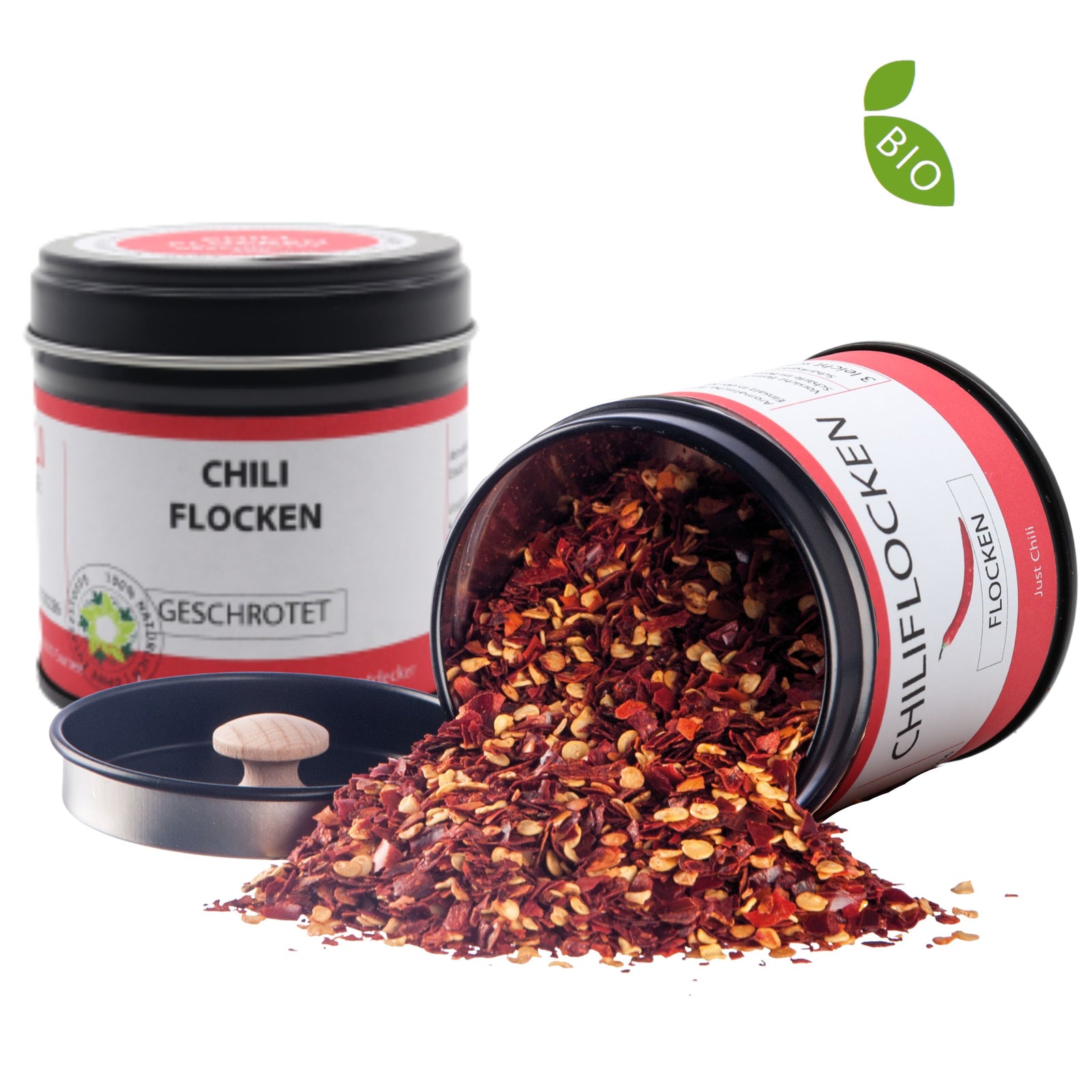 Bio Chiliflocken - geschrotet
