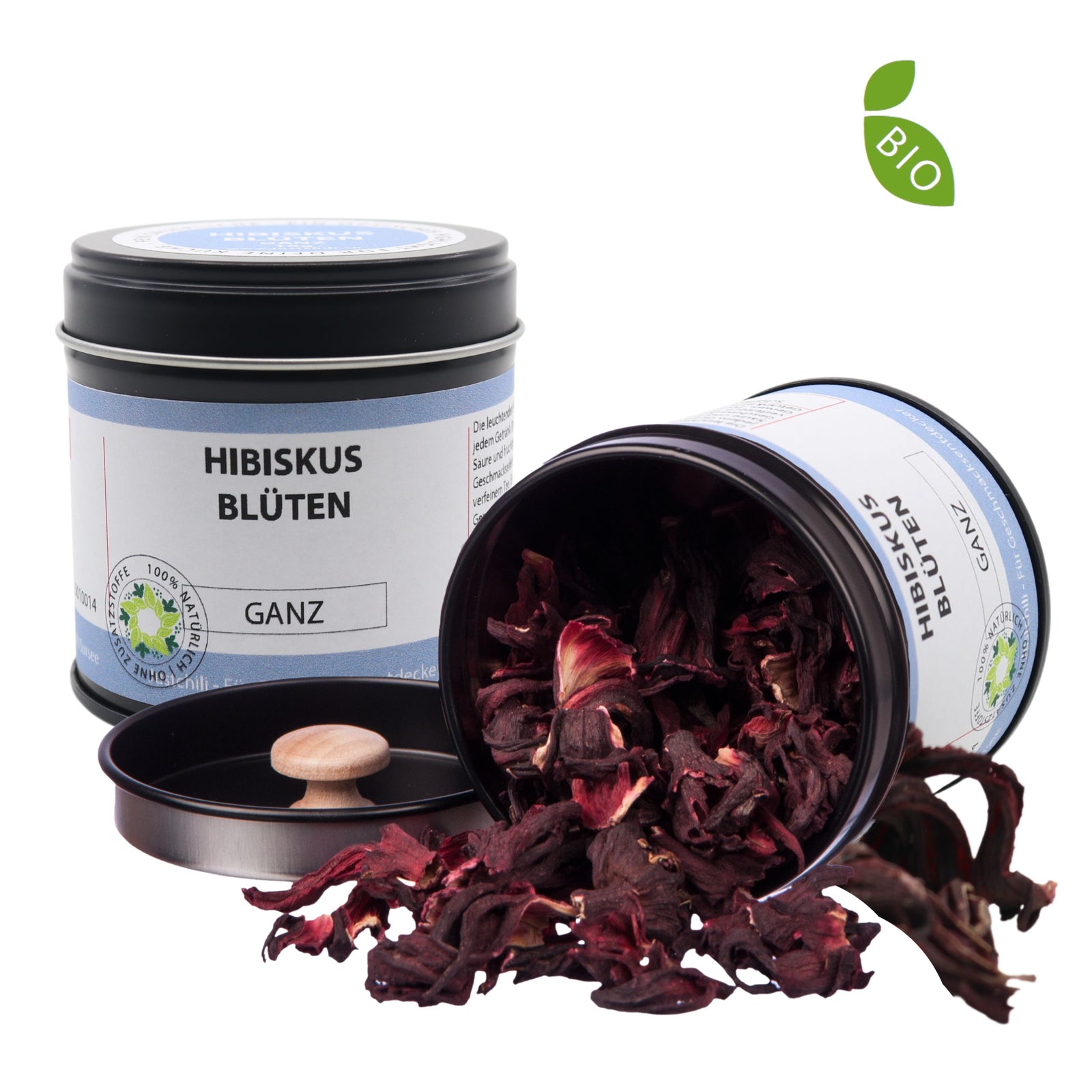 Bio Hibiskusblüten - ganz