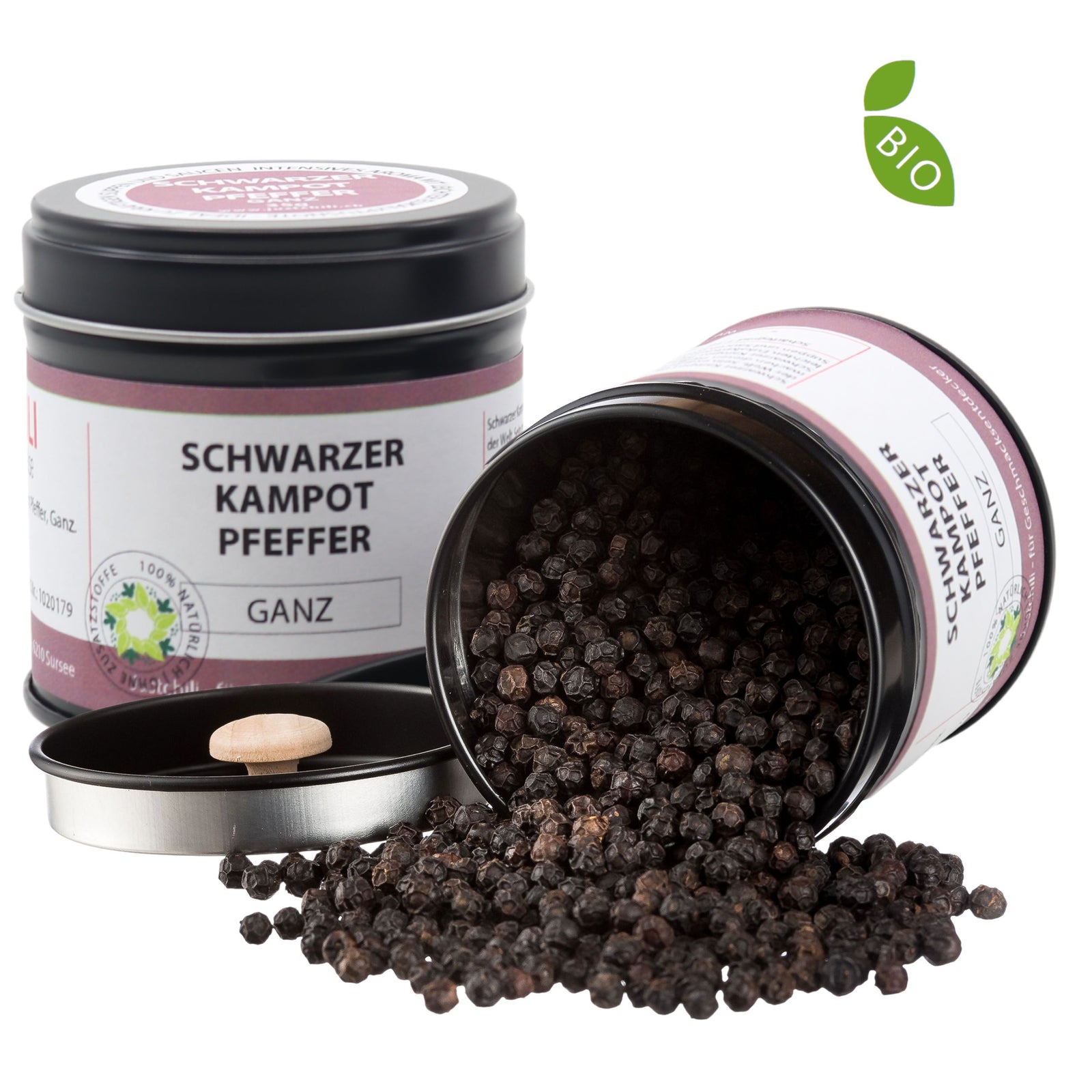 Bio Schwarzer Kampot Pfeffer