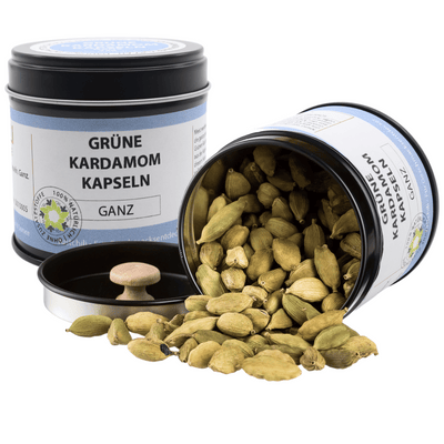 Bio Grüne Kardamom Kapseln - ganz