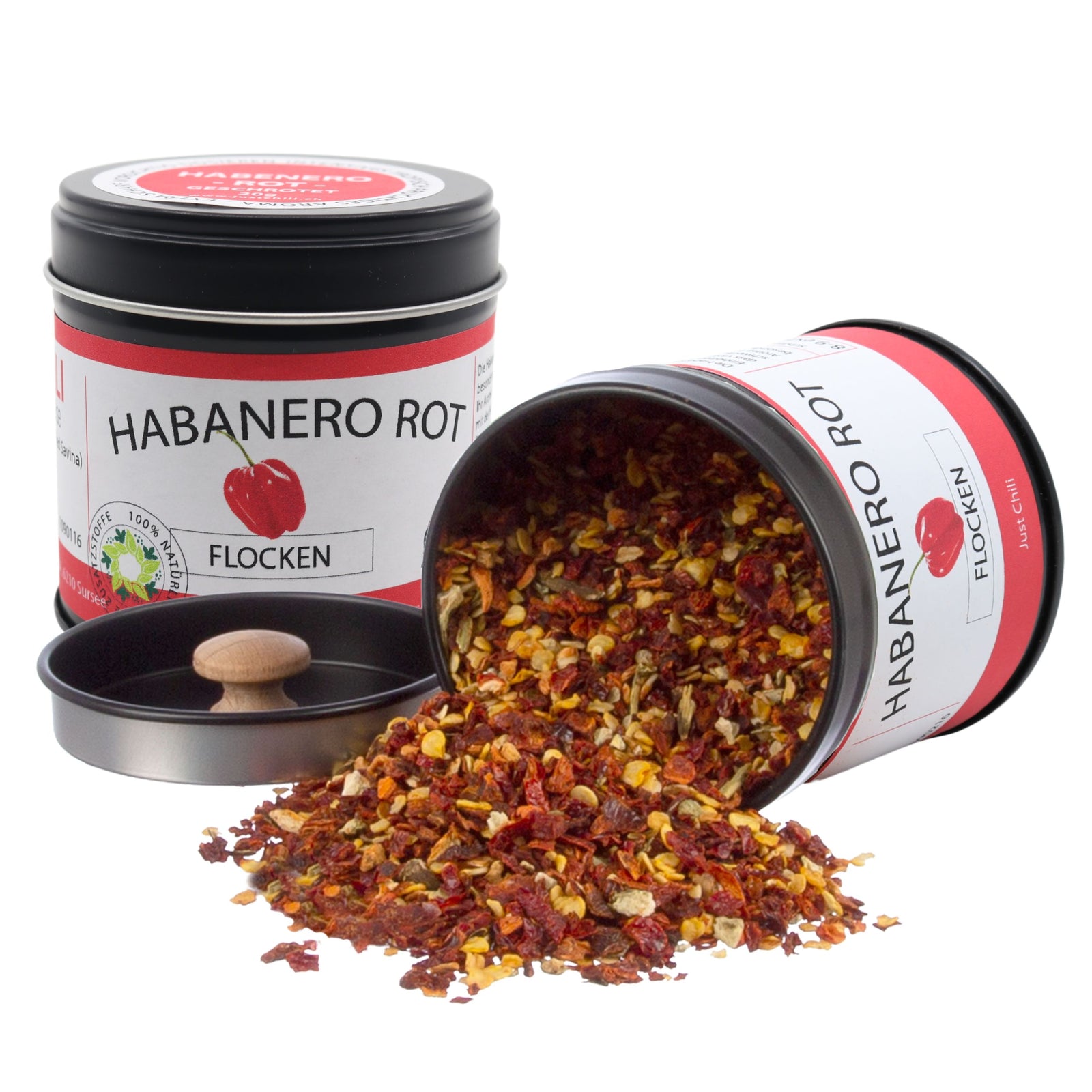Habanero Rot - geschrotet