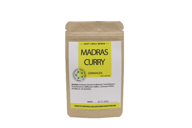 Bio Madras Curry Gewürzmischung