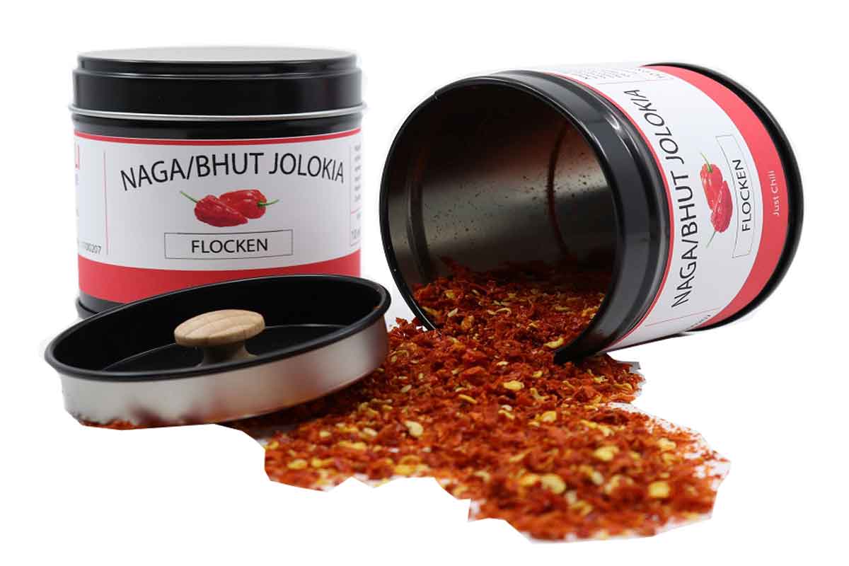 Naga Bhut Jolokia - geschrotet